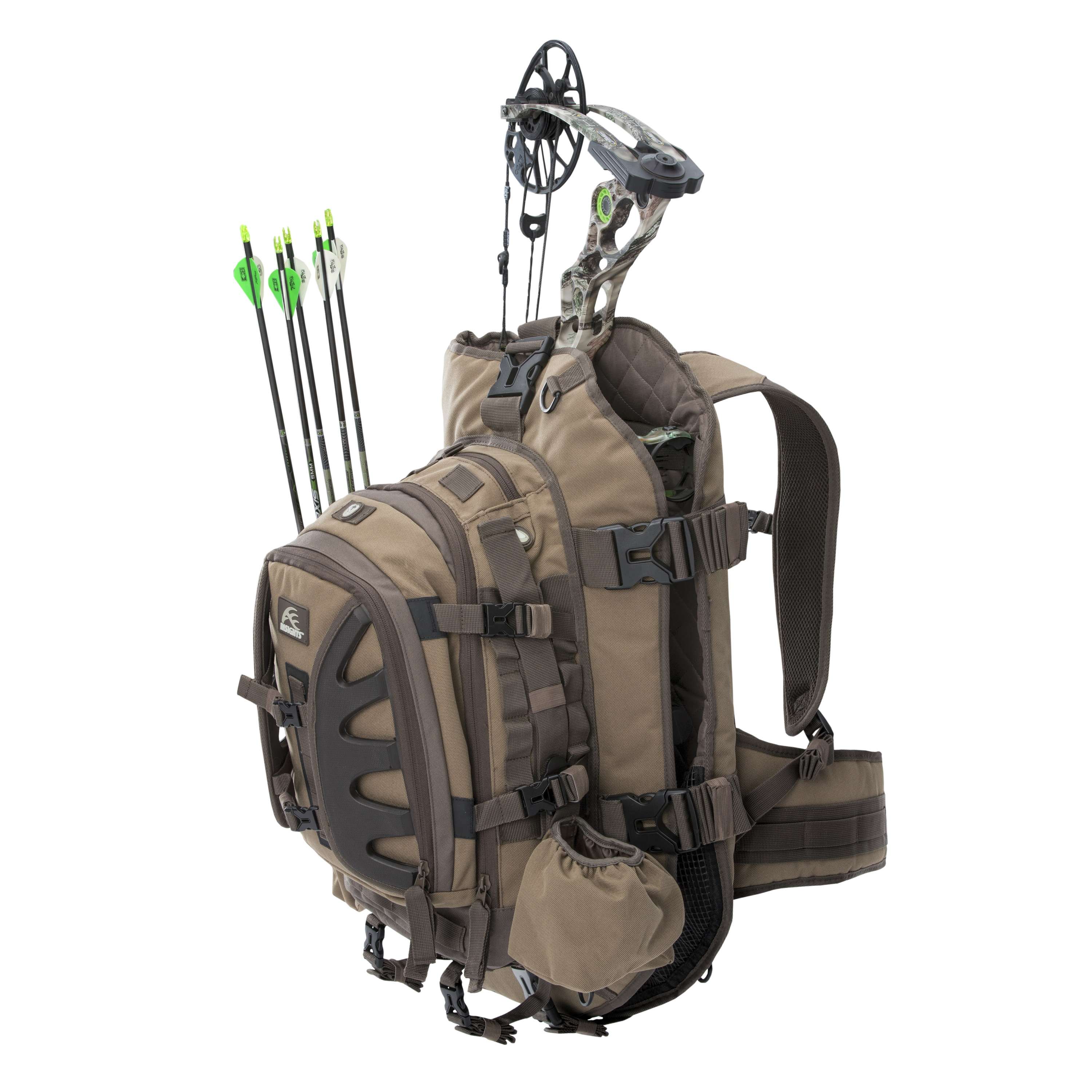 Bow hunting backpack with 2025 quiver